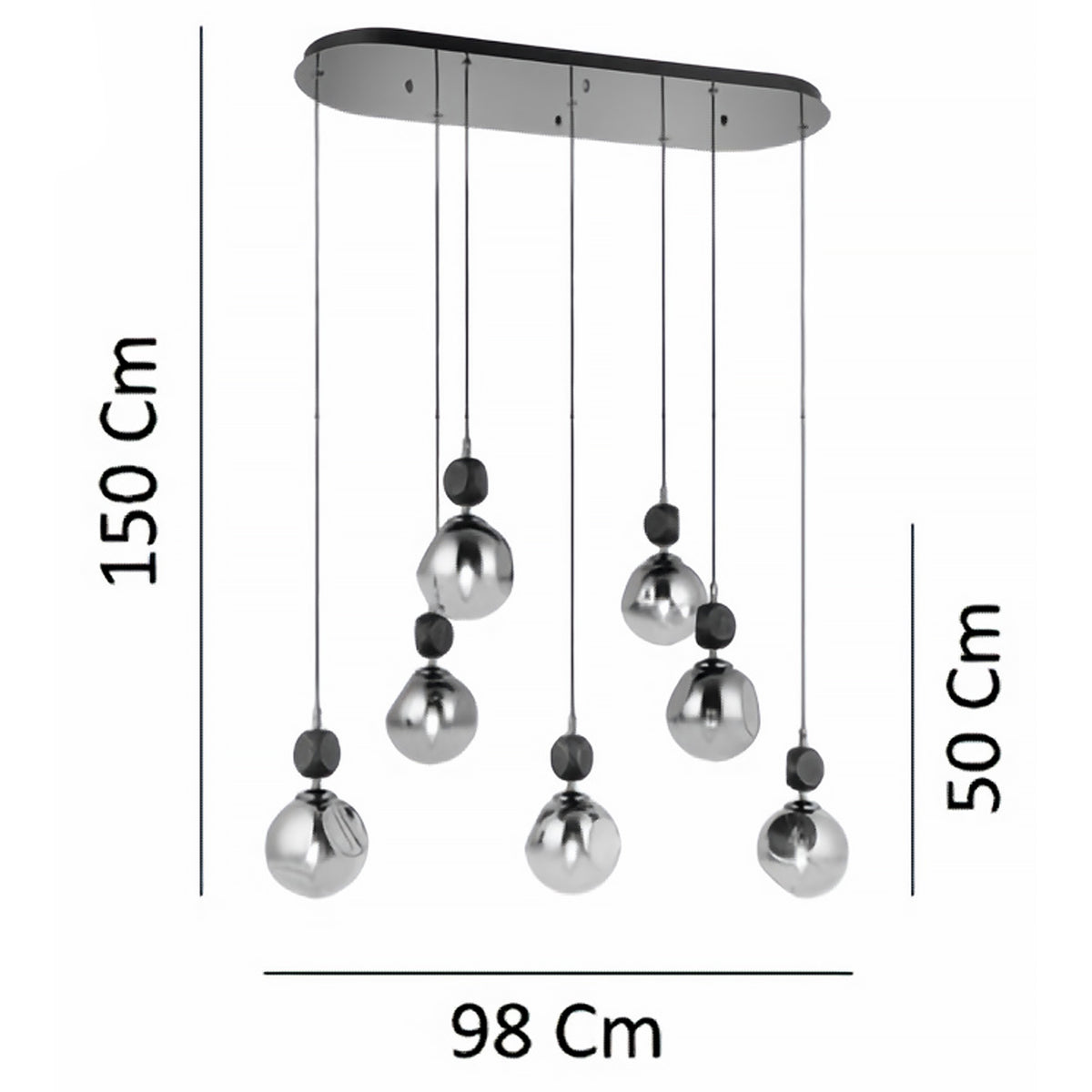 No:339 Sıralı Sarkıt Avize (7'li)