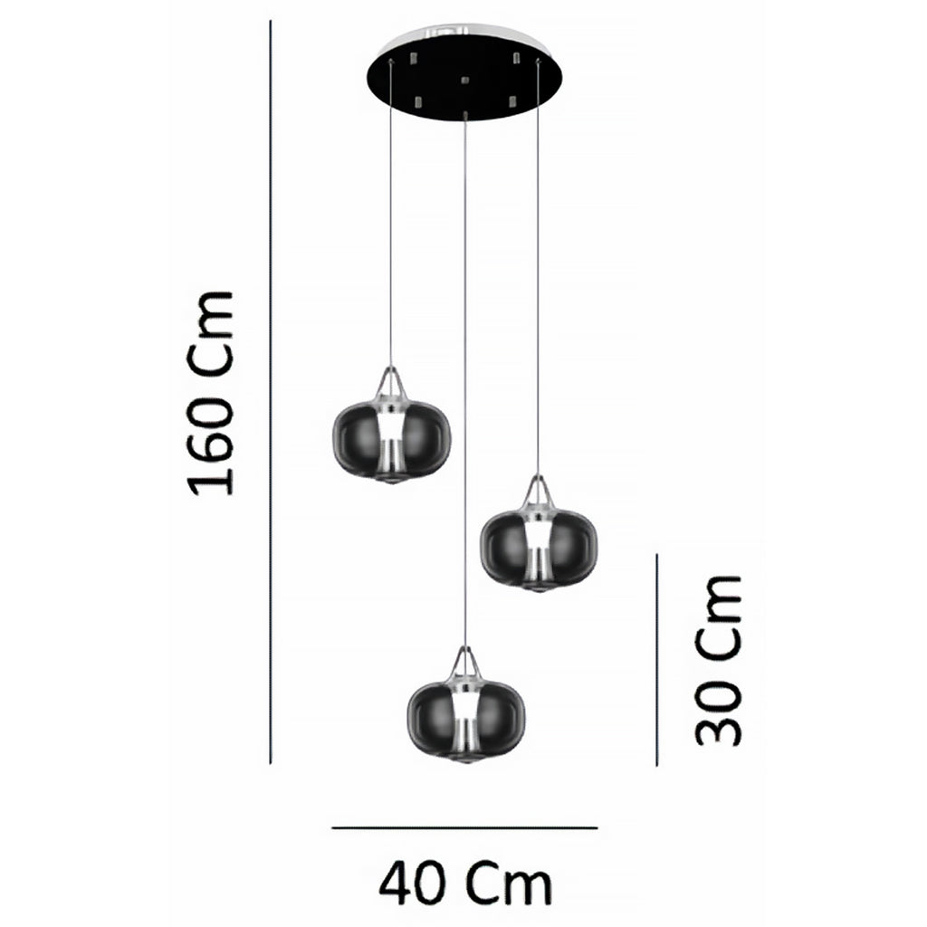 No:344 Sarkıt Avize (3'lü)